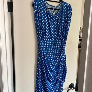 Free People Blue Heart Print Dress